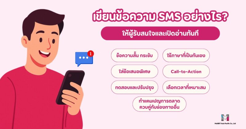 เขียนข้อความ SMS Marketing อย่างไรให้ผู้รับสนใจ